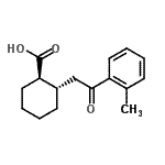 CAS#: 735274-70-1, (1R,2S)-2-[2-(2-Methylphenyl)-2-oxoethyl]cyclohexanecarboxylic acid