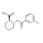 CAS#: 735274-96-1, (1R,2S)-2-[2-(3-Iodophenyl)-2-oxoethyl]cyclohexanecarboxylic acid