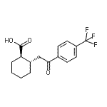 CAS 登录号：735275-00-0， (1R,2S)-2-{2-氧代-2-[4-(三氟甲基)苯基]乙基}环己烷羧酸