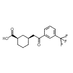 CAS#: 735275-41-9, (1R,3S)-3-{2-Oxo-2-[3-(trifluoromethyl)phenyl]ethyl}cyclohexanecarboxylic acid