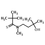 CAS#: 73551-35-6, N-(3-Hydroxy-3-methylbutyl)-N,2,2-trimethylpropanethioamide