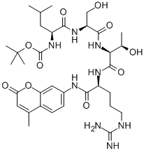 CAS#: 73554-93-5, Boc-leucyl-seryl-threonyl-arginine-4-methylcoumaryl-7-amide