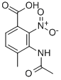 CAS 登录号：7356-52-7， 3-乙酰氨基-4-甲基-2-硝基-苯甲酸