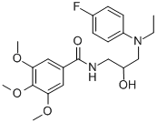 CAS 登录号：73572-01-7， N-[3-[乙基-(4-氟苯基)氨基]-2-羟基丙基]-3,4,5-三甲氧基苯甲酰胺