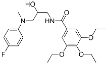 CAS 登录号：73584-11-9， 3,4,5-三乙氧基-N-[3-[(4-氟苯基)-甲基氨基]-2-羟基丙基]苯甲酰胺