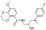CAS 登录号：73584-17-5， N-[3-[(4-氟苯基)-甲基氨基]-2-羟基丙基]-5-甲氧基-2,3-二氢-1,4-苯并二氧杂环己烷-8-甲酰胺