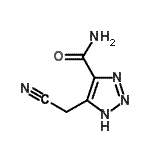 CAS#: 73591-49-8, 4-(Cyanomethyl)-1H-1,2,3-triazole-5-carboxamide