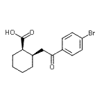 CAS#: 736136-39-3, (1R,2R)-2-[2-(4-Bromophenyl)-2-oxoethyl]cyclohexanecarboxylic acid
