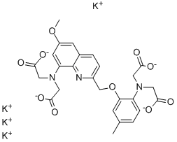 CAS#: 73630-23-6, 2-{[2-Bis-(carboxymethyl)amino-5-methylphenoxy]-methyl}-6-methoxy-8-bis-(carboxymethyl)aminoquinoline tetrapotassium salt