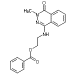 CAS#: 73632-87-8, 2-[(3-Methyl-4-oxo-3,4-dihydro-1-phthalazinyl)amino]ethyl benzoate
