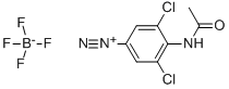 CAS#: 73688-93-4, 4-Acetamido-3,5-dichlorobenzenediazonium tetrafluoroborate