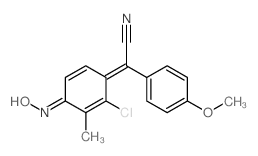 CAS#: 737-44-0, alpha-(p-Methoxyphenyl)-alpha-(2-Chloro-3-Methyl-4-Hydroxyimino-2,5-Cyclohexadien-1-Ylidene)Acetonitrile
