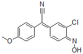 CAS#: 73806-33-4, alpha-(4-Hydroxyimino-3-Chloro-2,5-Cyclohexadien-1-Ylidene)-4-Methoxybenzeneacetonitrile