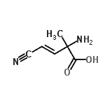 CAS#: 73838-87-6, (3E)-2-Amino-4-cyano-2-methyl-3-butenoic acid