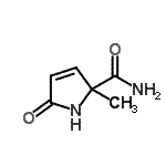 CAS#: 73839-01-7, 2-Methyl-5-oxo-2,5-dihydro-1H-pyrrole-2-carboxamide