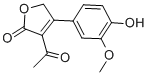 CAS#: 73839-65-3, 3-Acetyl-4-(4-Hydroxy-3-Methoxyphenyl)-5H-Furan-2-One