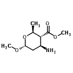 CAS#: 73844-76-5, Methyl (2S,3R,4S,6R)-4-amino-6-methoxy-2-methyltetrahydro-2H-pyran-3-carboxylate