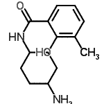 CAS 登录号：738577-53-2， N-(4-氨基环己基)-2-羟基-3-甲基-苯甲酰胺