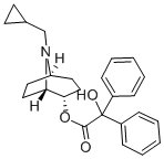 CAS 登录号：73889-51-7， [(1S)-8-(环丙基甲基)-8-氮杂双环[3.2.1]辛烷-2-基]2-羟基-2,2-二(苯基)乙酸酯