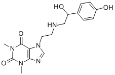 CAS#: 73908-76-6, 7-[2-[[2-Hydroxy-2-(4-Hydroxyphenyl)Ethyl]Amino]Ethyl]-1,3-Dimethylpurine-2,6-Dione