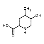 CAS#: 739348-61-9, 5-Hydroxy-4-methyl-2-piperidinecarboxylic acid