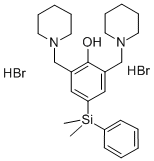 CAS#: 74027-94-4, 4-(Dimethyl-Phenylsilyl)-2,6-Bis(Piperidin-1-Ylmethyl)Phenol Dihydrobromide