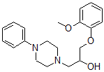 CAS 登录号：74037-84-6， 1-(2-甲氧基苯氧基)-3-(4-苯基哌嗪-1-基)丙-2-醇