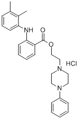 CAS#: 74037-87-9, 2-(4-Phenylpiperazin-1-Yl)Ethyl 2-[(2,3-Dimethylphenyl)Amino]Benzoate Hydrochloride