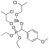 CAS#: 74038-45-2, Bis(2-Chloropropoxy)-[Diethoxyphosphoryl-(4-Methoxyphenyl)Methoxy]Stibane