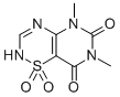 CAS#: 74039-28-4, 5,7-Dimethyl-2H-Pyrimido(4,5-e)-1,2,4-Thiadiazine-6,8(5H,7H)-Dione 1,1-Dioxide