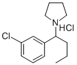 CAS#: 74039-41-1, 1-[1-(3-Chlorophenyl)Butyl]Pyrrolidine Hydrochloride