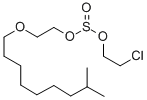 CAS 登录号：74039-75-1， 2-氯乙基2-(8-甲基壬氧基)乙基亚硫酸酯