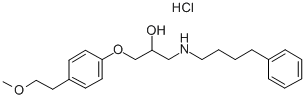 CAS#: 74041-84-2, 1-[4-(2-Methoxyethyl)Phenoxy]-3-(4-Phenylbutylamino)Propan-2-Ol Hydrochloride