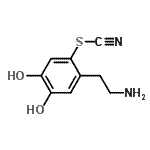 CAS 登录号：740751-77-3， 2-(2-氨基乙基)-4,5-二羟基苯基硫氰酸酯