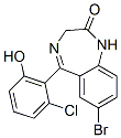 CAS 登录号：74077-25-1， (5E)-7-溴-5-(2-氯-6-氧代-1-环己-2,4-二烯亚基)-3,4-二氢-1H-1,4-苯并二氮杂卓-2-酮
