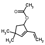 CAS#: 741271-29-4, 4,4-Dimethyl-2-vinyl-2-cyclopenten-1-yl acetate