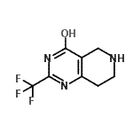 CAS 登录号：741737-19-9， 2-(三氟甲基)-5,6,7,8-四氢吡啶并[4,3-d]嘧啶-4-醇