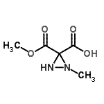 CAS 登录号：742007-54-1， 3-(甲氧羰基)-1-甲基-3-二氮杂环丙烷羧酸