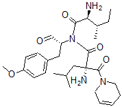 CAS#: 74245-26-4, (2S)-2-Amino-N-[(2S,3S)-2-Amino-3-Methylpentanoyl]-2-(3,6-Dihydro-2H-Pyridine-1-Carbonyl)-N-[(2R)-1-(4-Methoxyphenyl)-3-Oxopropan-2-Yl]-4-Methylpentanamide