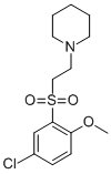 CAS#: 74254-62-9, 1-[2-(5-Chloro-2-Methoxyphenyl)Sulfonylethyl]Piperidine