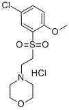 CAS#: 74254-76-5, 4-[2-[(5-Chloro-2-Methoxyphenyl)Sulfonyl]Ethyl]-Morpholine Hydrochloride (1:1)