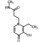 CAS 登录号：742681-77-2， 3-(2-乙基-3-羟基-4-氧代-1(4H)-吡啶基)-N-甲基丙酰胺