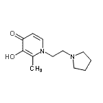 CAS#: 742685-28-5, 3-Hydroxy-2-methyl-1-[2-(1-pyrrolidinyl)ethyl]-4(1H)-pyridinone