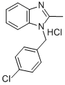 CAS#: 74298-63-8, 3-[(4-Chlorophenyl)Methyl]-2-Methyl-1H-Benzimidazol-3-Ium Chloride