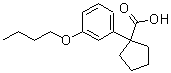 CAS#: 74316-94-2, 1-(3-Butoxyphenyl)cyclopentanecarboxylic acid