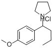 CAS 登录号：74332-80-2， 1-[1-(4-甲氧基苯基)丁基]-吡咯烷盐酸盐(1:1)