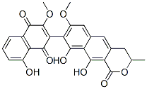 CAS#: 74373-25-4, 3-(9,10-Dihydroxy-7-Methoxy-3-Methyl-1-Oxo-3,4-Dihydrobenzo[g]Isochromen-8-Yl)-5-Hydroxy-2-Methoxynaphthalene-1,4-Dione