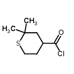 CAS#: 74376-78-6, 2,2-Dimethyltetrahydro-2H-thiopyran-4-carbonyl chloride