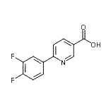 CAS 登录号：744261-54-9， 6-(3,4-二氟苯基)吡啶-3-羧酸