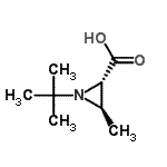 CAS#: 744974-35-4, (2S,3R)-3-Methyl-1-(2-methyl-2-propanyl)-2-aziridinecarboxylic acid